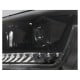 DRL REFLEKTORY VW T5 GP 10+ CZARNE POŁYSK Z DYNAMICZNYM KIERUNKOWSKAZEM LED