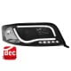 D-LITE EVO REFLEKTORY AUDI A6 4B 01-04 Z ŚWIATŁAMI DO JAZDY DZIENNEJ CZARNE