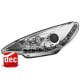 DLITE REFLEKTORY PEUGEOT 206 98-07 CHROM