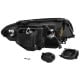 REFLEKTORY BMW 3 E46 COUPE 03-06 2 RINGI CZARNE XENON