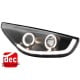 DAYLINE EVO REFLEKTORY HYUNDAI TUCSON 09 CZARNE