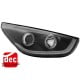 DAYLINE EVO REFLEKTORY HYUNDAI TUCSON 09 CZARNE