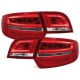 ZESTAW LAMP TUNINGOWYCH AUDI A3 SPORTBACK CZERWONE / PRZEŹROCZYSTE