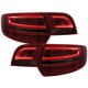 ZESTAW LAMP TUNINGOWYCH AUDI A3 SPORTBACK CZERWONE / DYMIONE