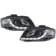 DRL REFLEKTORY TUNINGOWE ZESTAW AUDI A3 8P CZARNE