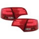 LAMPY TYLNE LED AUDI AVANT B7 04-08 CZERWONE / PRZEŹROCZYSTE