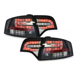 LAMPY TYLNE LED AUDI A4 SEDAN B7 04-07 CZARNE / PRZEŹROCZYSTE