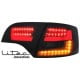 LITEC LAMPY TYLNE LED AUDI A4 AVANT B7 04-08 CZARNE / DYMIONE