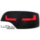LITEC LAMPY TYLNE LED AUDI A4 AVANT B7 04-08 CZARNE / DYMIONE
