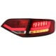 LAMPY TYLNE LED AUDI A4 B8 8K SEDAN 07+ CZERWONE / PRZEŹROCZYSTE