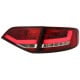 LAMPY TYLNE LED AUDI A4 B8 8K SEDAN 07+ CZERWONE / PRZEŹROCZYSTE