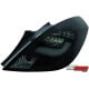LAMPY TYLNE LED OPEL CORSA D 06-08 3D CZARNE / DYMIONE