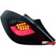 LAMPY TYLNE LED OPEL CORSA D 06-08 3D CZARNE / DYMIONE