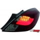 LAMPY TYLNE LED OPEL CORSA D 06-08 3D CZERWONE / DYMIONE