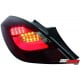 LAMPY TYLNE LED OPEL CORSA D 06-08 3D CZERWONE / DYMIONE