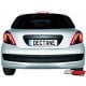 LAMPY TYLNE LED PEUGEOT 207 06+ CZARNE/DYMIONE