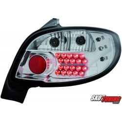 LAMPY TYLNE LED PEUGEOT 206 98-09 PRZEŹROCZYSTE