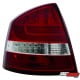 LAMPY TYLNE LED SKODA OCTAVIA 1Z LIM. 04-08 CZERWONE / PRZEŹROCZYSTE