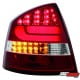 LAMPY TYLNE LED SKODA OCTAVIA 1Z LIM. 04-08 CZERWONE / PRZEŹROCZYSTE