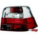 LAMPY TYLNE VW GOLF IV 97-04 CZERWONE/PRZEŹROCZYSTE