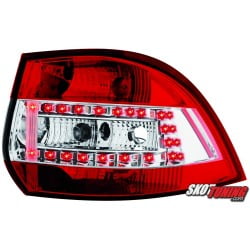 LAMPY TYLNE LED VW GOLF V/VI VARIANT 03.07+ CZERWONE/PRZEŹROCZYSTE