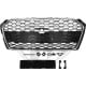 ATRAPA PRZEDIA GRILL AUDI A5 2018+ RS5 LOOK CZARNA / CHROM
