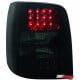 LAMPY TYLNE LED VW PASSAT 3B VARIANT 97-01 CZARNE/DYMIONE