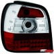 LAMPY TYLNE LED VW POLO 6N 95-97 CZERWONE/PRZEŹROCZYSTE