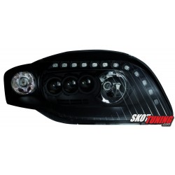 REFLEKTORY LED AUDI A4 B7 04-08 CZARNE DRL