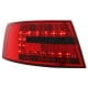 LAMPY TYLNE LED AUDI A6 4F SEDAN 04-08 CZERWONE/DYMIONE