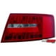 LAMPY TYLNE LED AUDI A6 4F SEDAN 04-08 CZERWONE/PRZEŹROCZYSTE