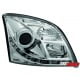 DRL REFLEKTORY OPEL VECTRA C 02-08/05 Z ŚWIATŁAMI DO JAZDY DZIENNEJ CHROM