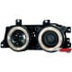 REFLEKTORY BMW E32 / E34 5 / 7 88-92 2 RINGI CZARNE