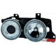 REFLEKTORY BMW E32 / E34 5 / 7 88-92 2 RINGI CHROM