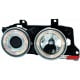 REFLEKTORY BMW E32 / E34 5 / 7 88-92 2 RINGI CHROM
