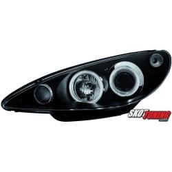 REFLEKTORY CCFL PEUGEOT 206 98-02 CZARNE