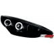 REFLEKTORY PEUGEOT 207 06-10 RINGI CZARNE