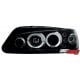 REFLEKTORY PEUGEOT 306 97-00 RINGI CZARNE