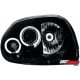 REFLEKTORY RENAULT CLIO II 98-01 CZARNE RINGI