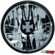 REFLEKTORY VW GOLFII 83-93 CHROM/PRZEŹROCZYSTE Z KRZYŻEM