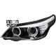 REFLEKTORY CCFL BMW E60 04-07 KIERUNKOWSKAZ LED CZARNE RINGI CCFL