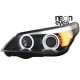 REFLEKTORY CCFL BMW E60 04-07 KIERUNKOWSKAZ LED CZARNE RINGI CCFL D1S XENON