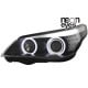 REFLEKTORY CCFL BMW E60 03-04 KIERUNKOWSKAZ LED CZARNE RINGI CCFL D2S XENON