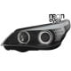 REFLEKTORY CCFL BMW E60 03-04 KIERUNKOWSKAZ LED CZARNE RINGI CCFL D2S XENON