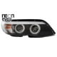 REFLEKTORY CCFL BMW X5 04-06 E53 2 RINGI POZYCYJNE CZARNE XENON