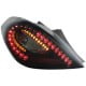 LAMPY TYLNE LED OPEL CORSA D 06-08 3D CZARNE / DYMIONE