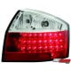 LAMPY TYLNE LED AUDI A4 8E SEDAN 01-04 CZERWONE / PRZEŹROCZYSTE
