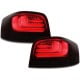 LAMPY TYLNE CARDNA LED AUDI A3 8P 03-09 CZARNE/CZERWONE/DYMIONE
