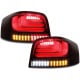 LAMPY TYLNE CARDNA LED AUDI A3 8P 03-09 CZARNE/CZERWONE/DYMIONE