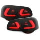 LAMPY TYLNE CARDNA LED VW PASSAT 3C VARIANT 05-10 LIGHTBAR CZERWONE/DYMIONE